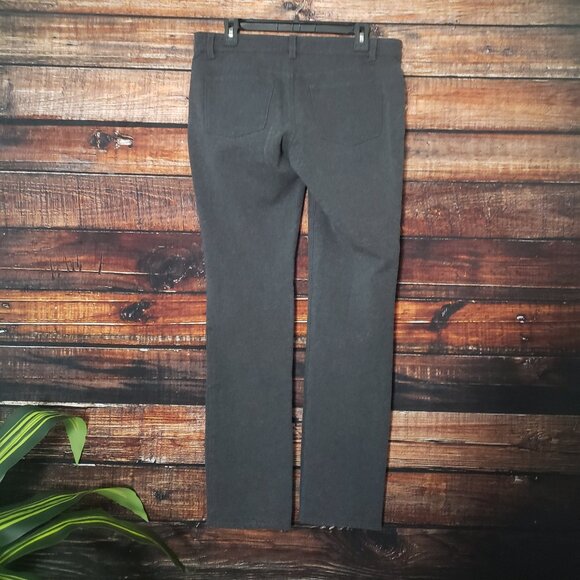 Ann Taylor Pant Size 10 Straight Leg Mid Rise Stretch Gray - Picture 2 of 8